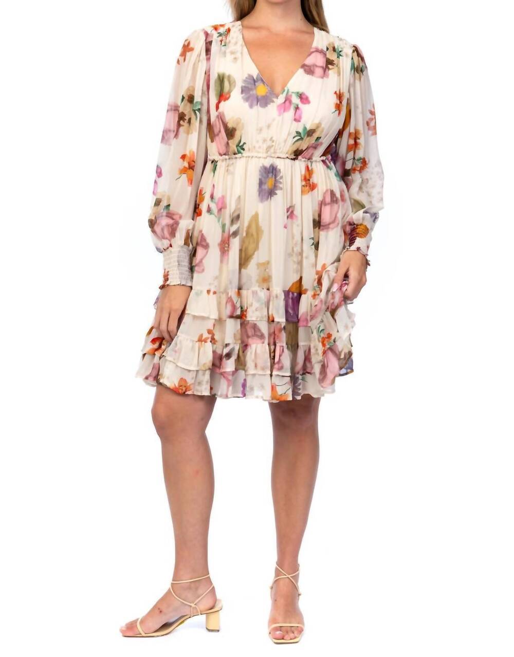 NEW TOLANI rhett dress in champagne